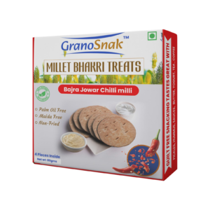 Jowar Bajra (Millet) Bhakri, Palm Oil Free, Preservative Free, Non-Fried, Ready to Eat, Travel Snack (Pack of 4, Chilli Milli (pack of 2), Jaggery (Pack of 2))